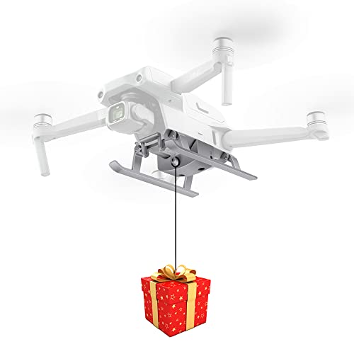 i-LEFANTE Drone Airdrop Thrower Carga útil Airdrop Release Drop Dispositivo Airdrop System Pierna (2 en 1) para DJI Air 2S / Mavic Air 2 Accesorios para bodas, pesca, cebos, búsqueda, rescate.