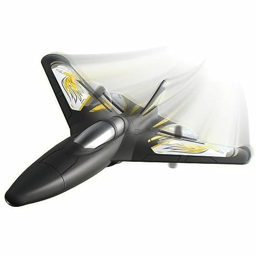Exost Flybotic by Silverlit - Avion Teledirigido X-Twin 30 cm - Material Memory Foam - Juguete Volador - Utilización Interior/Exterior.