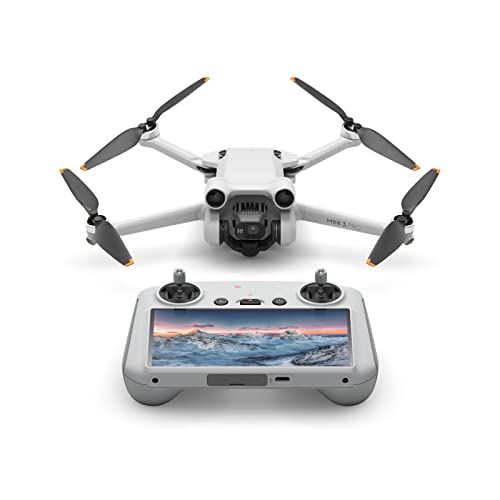 DJI Mini 3 Pro (DJI RC) – Dron ligero y plegable con vídeo 4K/60 fps, fotos de 48 MP, 34 min de tiempo de vuelo, detección de obstáculos tridireccional, óptimo para fotografía aérea