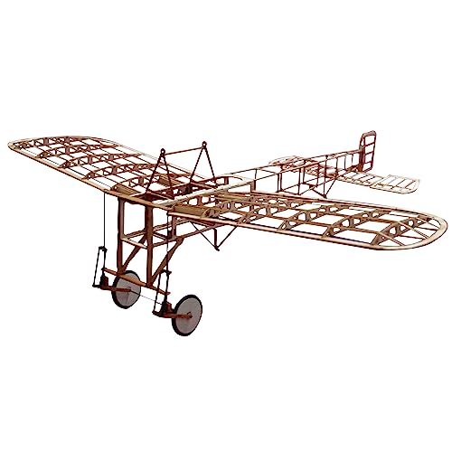 Bleriot XI Slowflyer KIT DE, el período de 420 mm, escala 1/20, modelo de construcción del avión-yourself, kit de madera de balsa, RC modelo de aeronave modular, 368 x 420 x 130 mm de tamaño