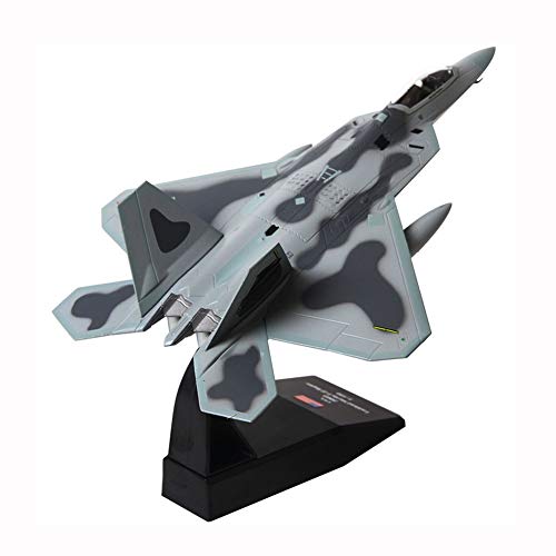 No logo Aviones Modelo For Armar, F22 Raptor Metal Modelo De Combate Aviación Militar Exposición Científica
