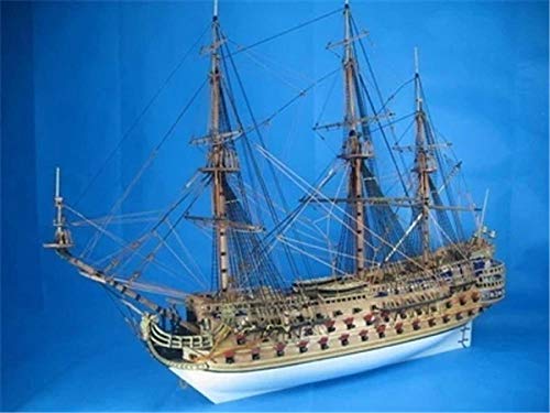 SIourso Kits De Construcción Kits De Modelo De Barco Maqueta De Barco De Madera Maquetas De Buque De Guerra San Felipe 1690