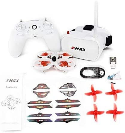 EMAX EZ Pilot FPV Drone RTF Kit, Vista en Primera Persona Drone con Cámara 600TVL CMOS, Transmisión de Vídeo 25mw, Mini Drone con Gafas y Transmisor para Niños Adultos y Principiantes