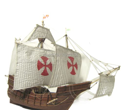 SIourso Maquetas De Barcos Para Montar  Kits De Modelo De Velero Clásico Español 1/50 Columbus Fleet Santa Maria 1492 Modelo De Barco