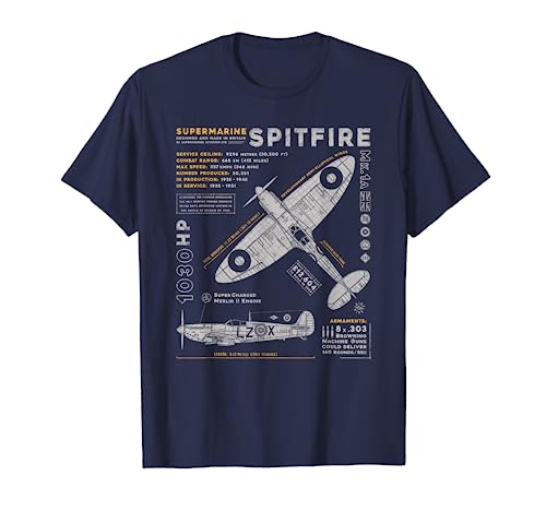 Supermarine Spitfire | RAF Avión de Caza Británico de WWII Camiseta