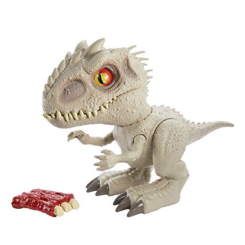 Jurassic World Feeding Frenzy Indominus Rex, mini dinosaurios de juguete para niños y niñas +4 años (Mattel GMT90)