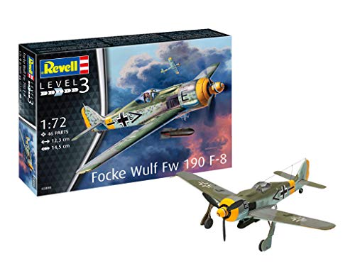 Revell- Focke Wulf FW190 F-8 Maqueta Avión de Guerra, 10+ Años, Multicolor (03898)