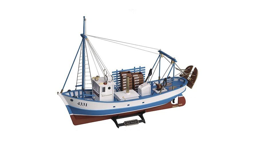 Artesanía Latina 20100N. Maqueta de Barco de Pesca en Madera Mare Nostrum Escala 1:35. Kit de Modelismo para Construir