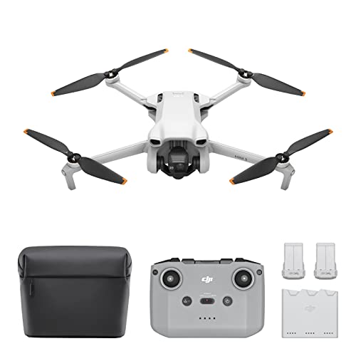 Pack DJI Mini 3 Vuela Más – Dron Mini con cámara y mando a distancia, ligero y plegable con vídeo 4K HDR, 38 min de tiempo de vuelo, Grabación vertical y funciones inteligentes