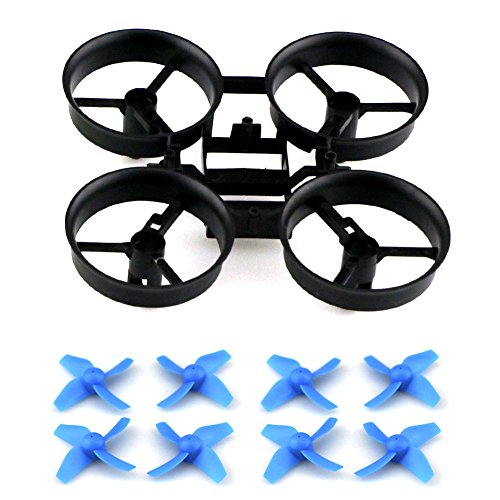 Toifocus RC Drone Propulsores y Marco para JJRC H36 Eachine E010 Micro Drone Piezas, Azul