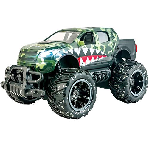 Ninco Ranger Monster Truck teledirigido Con luces. 2.4GHz negro. Medidas: 30 cm x 19 cm x 16 cm, color verde NH93120 (Ninco_NH93120)