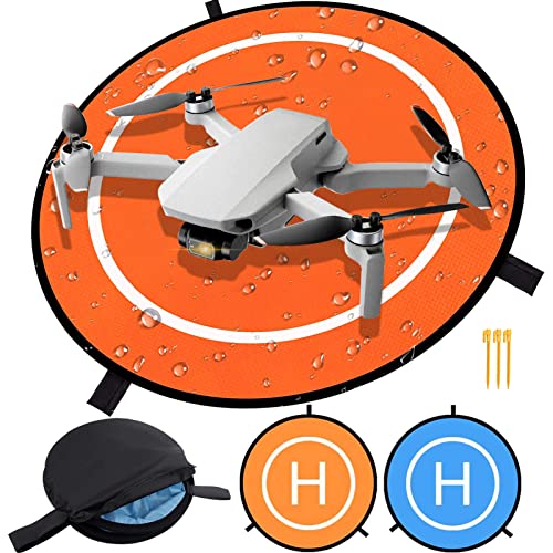 Pista Aterrizaje Drone,Landing Pad,55cm Helipuerto Drone, Helipuerto Dron para DJI Air 2S/Mavic Mini 2/Mavic Air 2/Mavic 2 /Holy Stone/DJI FPV Drone/RC Quadcopters,Accesorios Drone