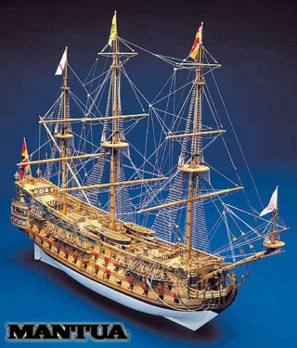 Panart San Felipe 1690 - Cuenco español en kit de madera a escala 1:75 960 mm Mantua modelo Made in Italy
