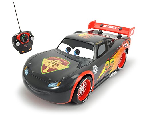 Cars - Rayo McQueen, coche con radiocontrol, escala 1:16, color gris (Dickie 3086000) , color/modelo surtido
